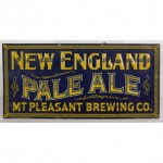 antique 1895 tin lithograph brewery advertising sign