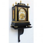 antique 19th century english ebonized ormolu musical bracket clock