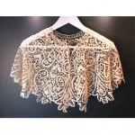 antique cluny silk lace capelet