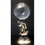 antique italian sterling gazing ball