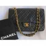 pre-owned chanel quilted leather handbag