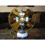 vintage 1905 restored ge brass fan