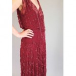 vintage 1930s beaded silk chiffon evening gown