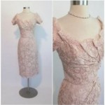 vintage 1950s ceil chapman lace cocktail dress