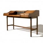 vintage 1950s drexel roll top desk