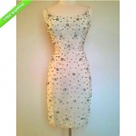 vintage 1950s glass beaded dress