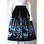 vintage 1950s handpainted skirt