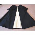 vintage 1950s lined silk taffeta evening cape