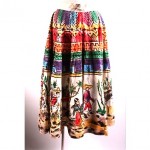 vintage 1950s mexican handpainted sequin skirt