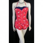 vintage 1950s novelty print swimsuit