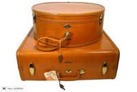 vintage 1950s pair samsonite travel cases