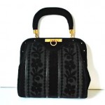 vintage 1950s roberta di camerino velvet handbag