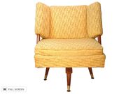 vintage 1950s swivel club chair