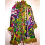 vintage 1960s bill blass for maurice rentner psychedelic dress and coat set