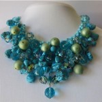 vintage 1960s christian dior glass bead necklace