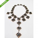 vintage 1960s j b pericles modernist copper necklace