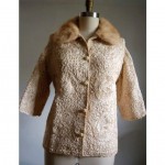 vintage 1960s mink trim ribbon jacket