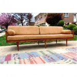 vintage 1960s walnut sofa