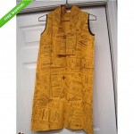 vintage 1960s yellow pages paper dress