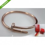 vintage 1970s cartier juste un clou diamond 18k gold nail bracelet