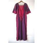 vintage 1970s irene pulos embroidered mexican caftan