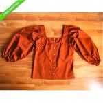 vintage 1970s ysl peasant blouse