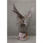 vintage 1977 curtis jere eagle sculpture