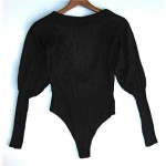 vintage 1980s alaia open back bodysuit