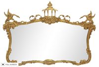 vintage 1980s milch and sons mantel mirror