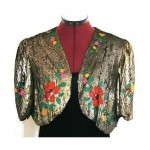 vintage art deco sequin bolero jacket