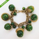 vintage bakelite charm bracelet