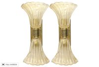 vintage barovier and toso attributed murano glass sconces