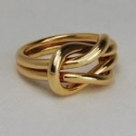 vintage cartier 18k knot ring