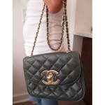 vintage chanel lambskin leather purse