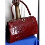 vintage crocodile handbag