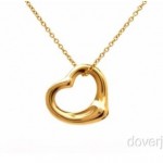 vintage elsa peretti for tiffany 18k open heart necklace