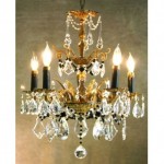 vintage european tudor chandelier with crystals