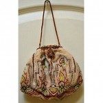 vintage french beaded evening bag