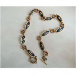 vintage gucci enamel belt necklace