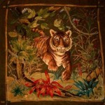 vintage gucci tiger print scarf
