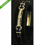 vintage hermes 18k enamel hinged bangle bracelet