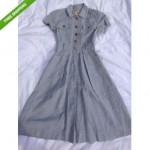 vintage hermes linen dress