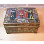 vintage japanese cloisonne box