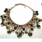 vintage juliana glass drop necklace