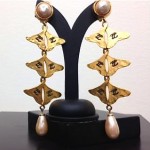 vintage karl lagerfeld earrings