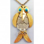 vintage kenneth jay lane articulated bird necklace