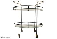 vintage mid-century bar cart