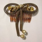 vintage miriam haskell hair comb