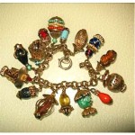 vintage napier asian charm bracelet