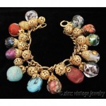 vintage napier charm bracelet